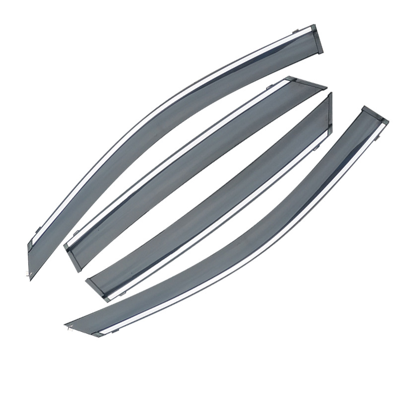 Side Window Deflector Set 4-Piece with Stainless Steel Trim for CHANGAN UNI-V - Image 5