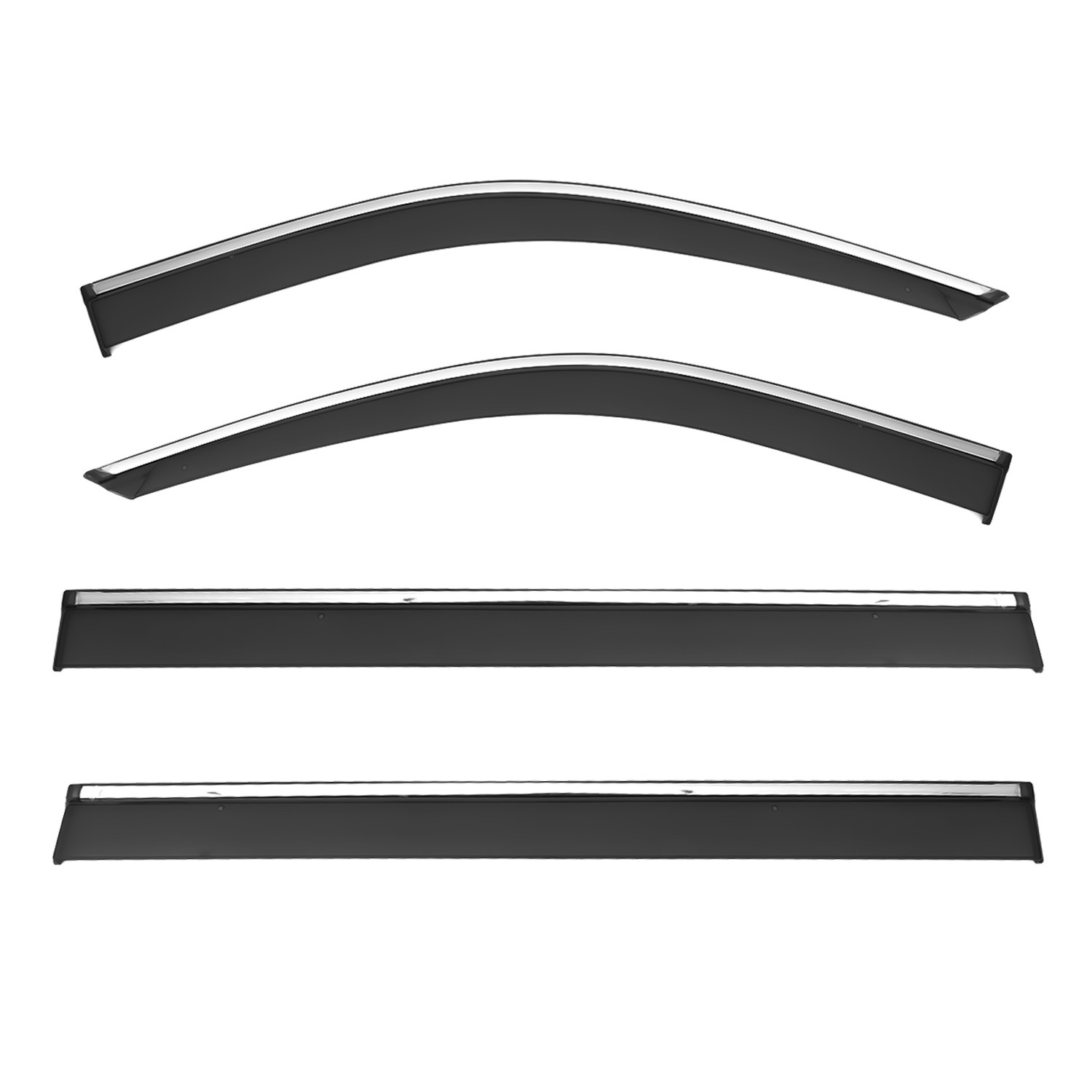 Acrylic Window Visor Rain Guards with Silver Trim for CHANGAN Chana Star 5 (MK2 2013-Present) - Image 5
