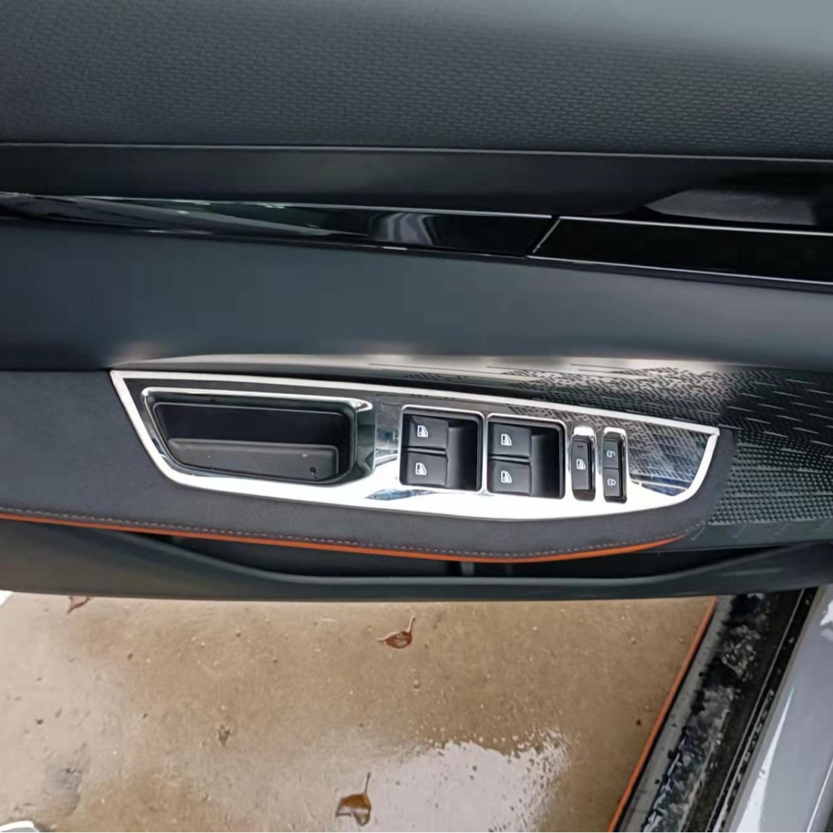 Interior Seat Adjustment Trim Stainless Steel Black Brushed for 2022 CHANGAN UNI-V 2PCS - Image 3