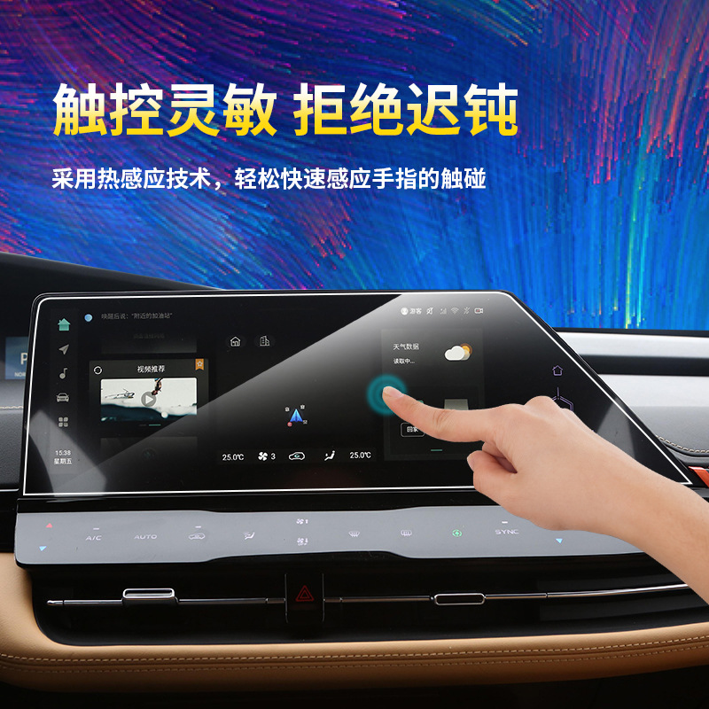 Tempered Glass Navigation and Instrument Panel Screen Protector Set (4-PC) for CHANGAN UNI-K 2021-2022 - Image 3