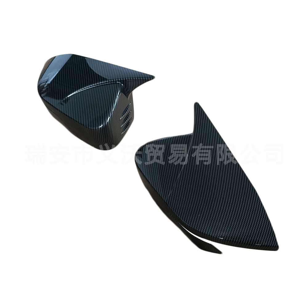 Horn Style Rearview Mirror Cover Caps Gloss Black for CHANGAN UNI-V - Image 3