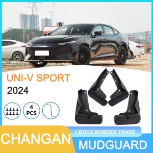 Black Tire Mudguards Splash Guards Set for CHANGAN UNI-V SPORT 2024