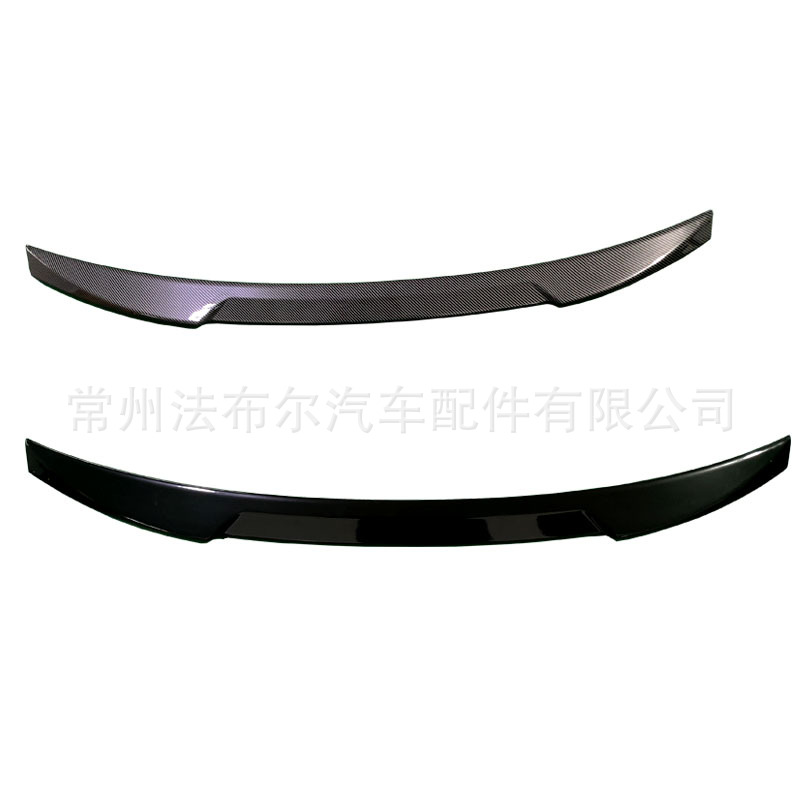 Rear Trunk Spoiler Wing for Changan UNI-V, ABS Carbon Fiber Style / Gloss Black Exterior Trim - Image 5
