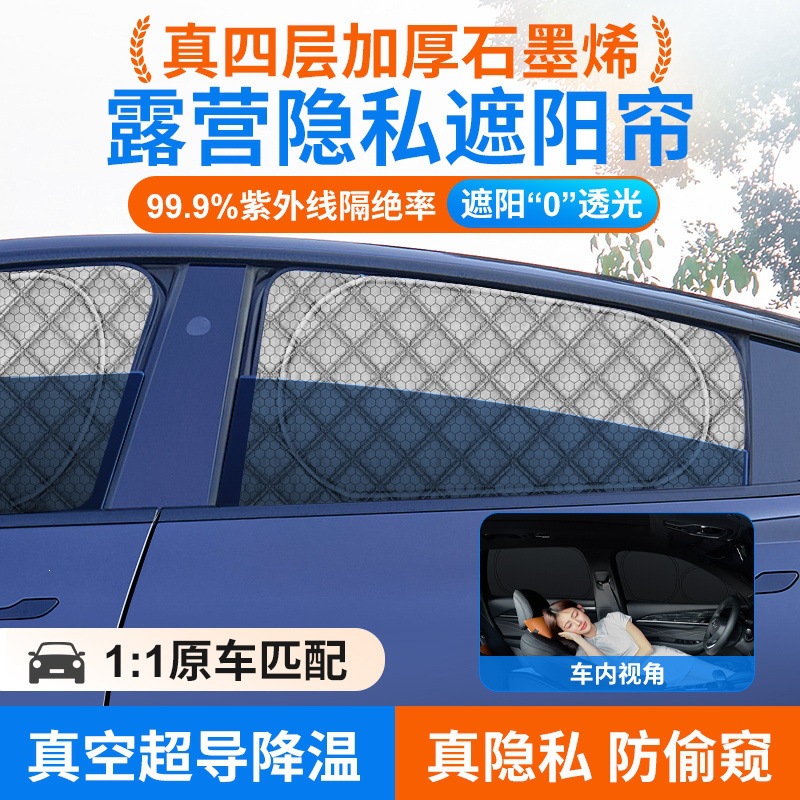 Custom Fit Thickened Side Window Sunshade Privacy Curtains for DEEPAL S07, S7, SL03, and L07 - Image 3