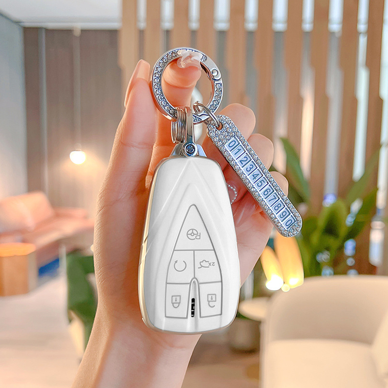 TPU Key Fob Case Cover with Keychain for CHANGAN UNI-T 2021 Luxury/Flagship Models - Image 2