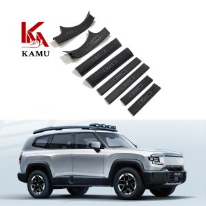 Carbon Fiber Pattern Door Sill Guards Welcome Pedals for DEEPAL G318 (ABS)