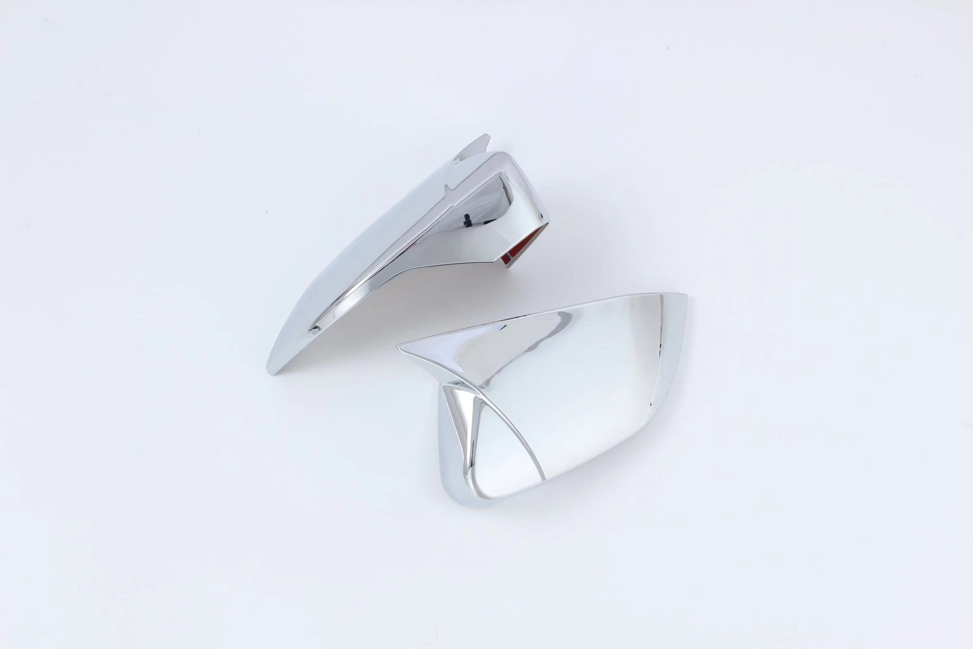 M-Style Horn Mirror Cover Cap for 2022 CHANGAN UNI-V, Chrome Finish ABS - Image 2