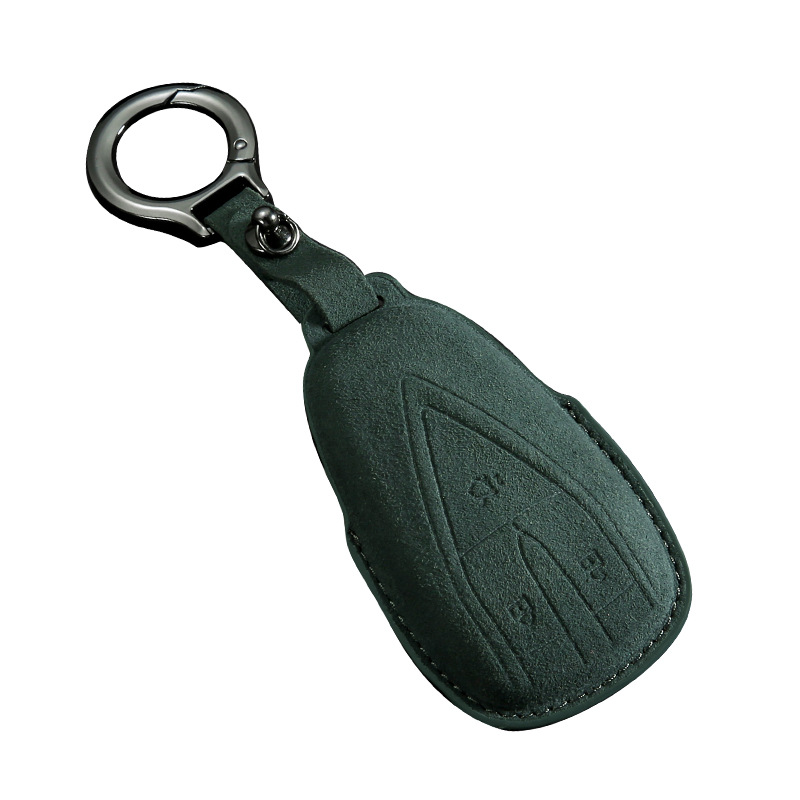 Suede Key Fob Cover Case with Three-Color Accent for DEEPAL SL03 S07 S05 L07 G318 - Image 5