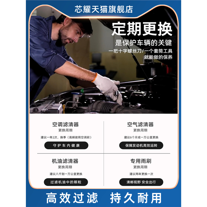 Engine Oil Filter Element for Changan Eado, Raeton CC, CX70, UNI-T, CS35, CS55, CS75 PLUS - Image 4