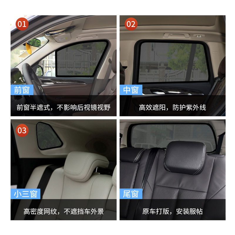 Magnetic Mesh Window Sunshade Curtains for CHANGAN UNI-T UNI-K CS55 CS75 PLUS - Image 5