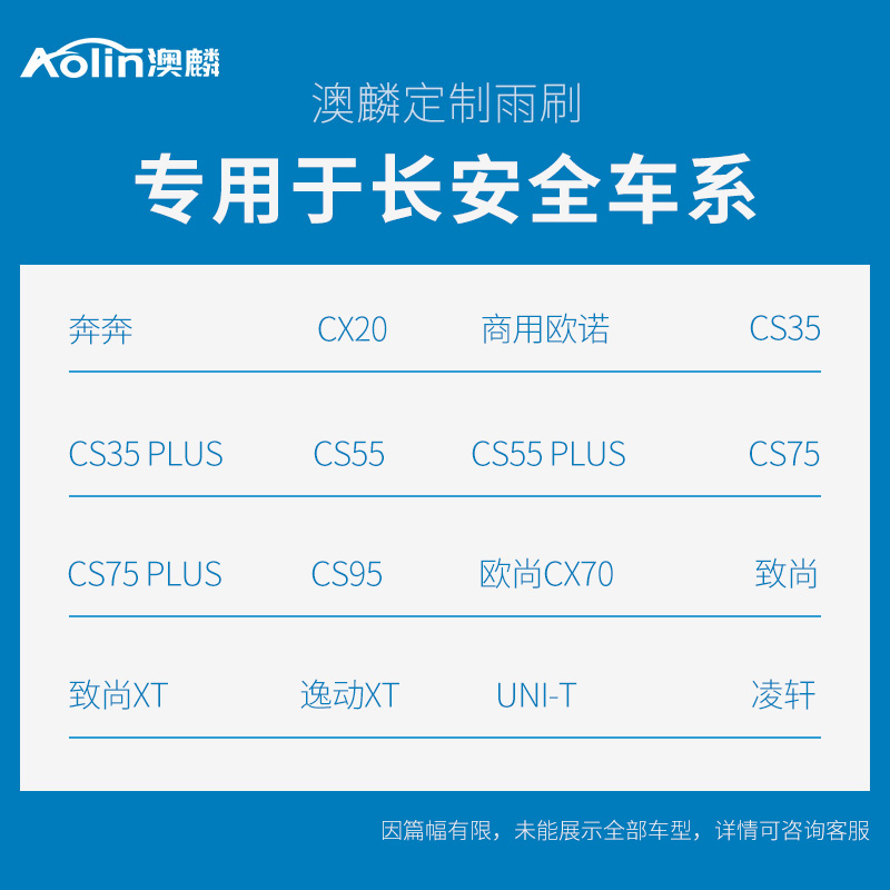 Front Windshield Wiper Blade Set for Changan Linxuan (2000-2024) - Direct Replacement - Image 2