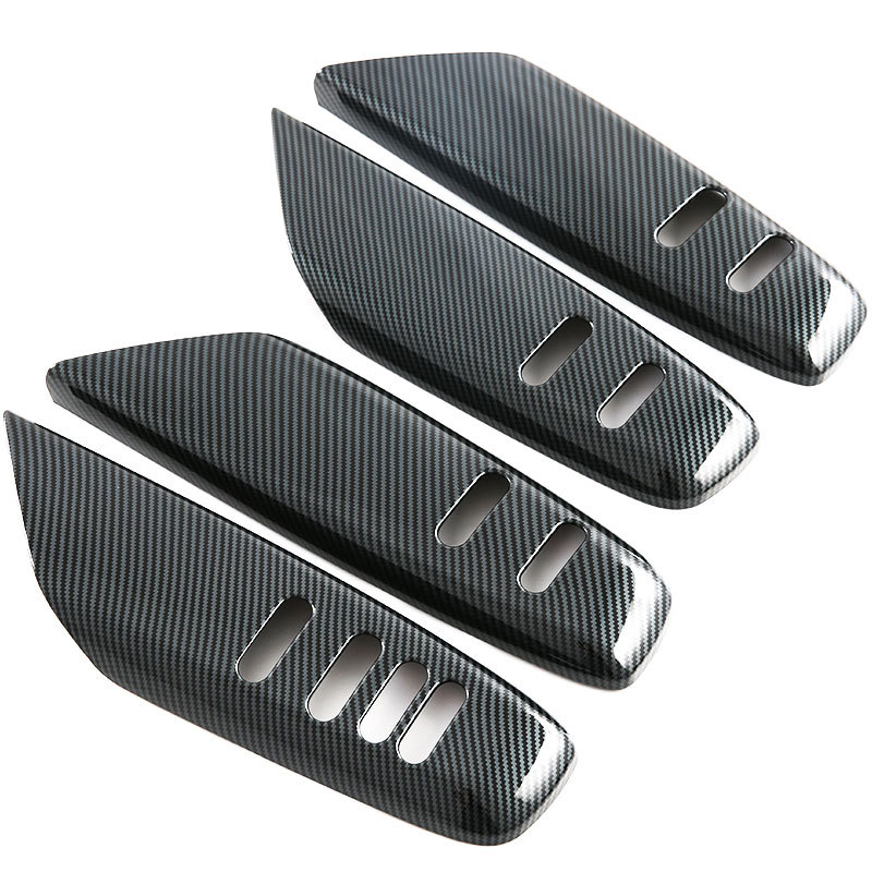 Interior Door Glass Lift Switch Decorative Cover Carbon Fiber Pattern 4-Piece Set for DEEPAL S07 (Right-Hand Drive) - Image 5