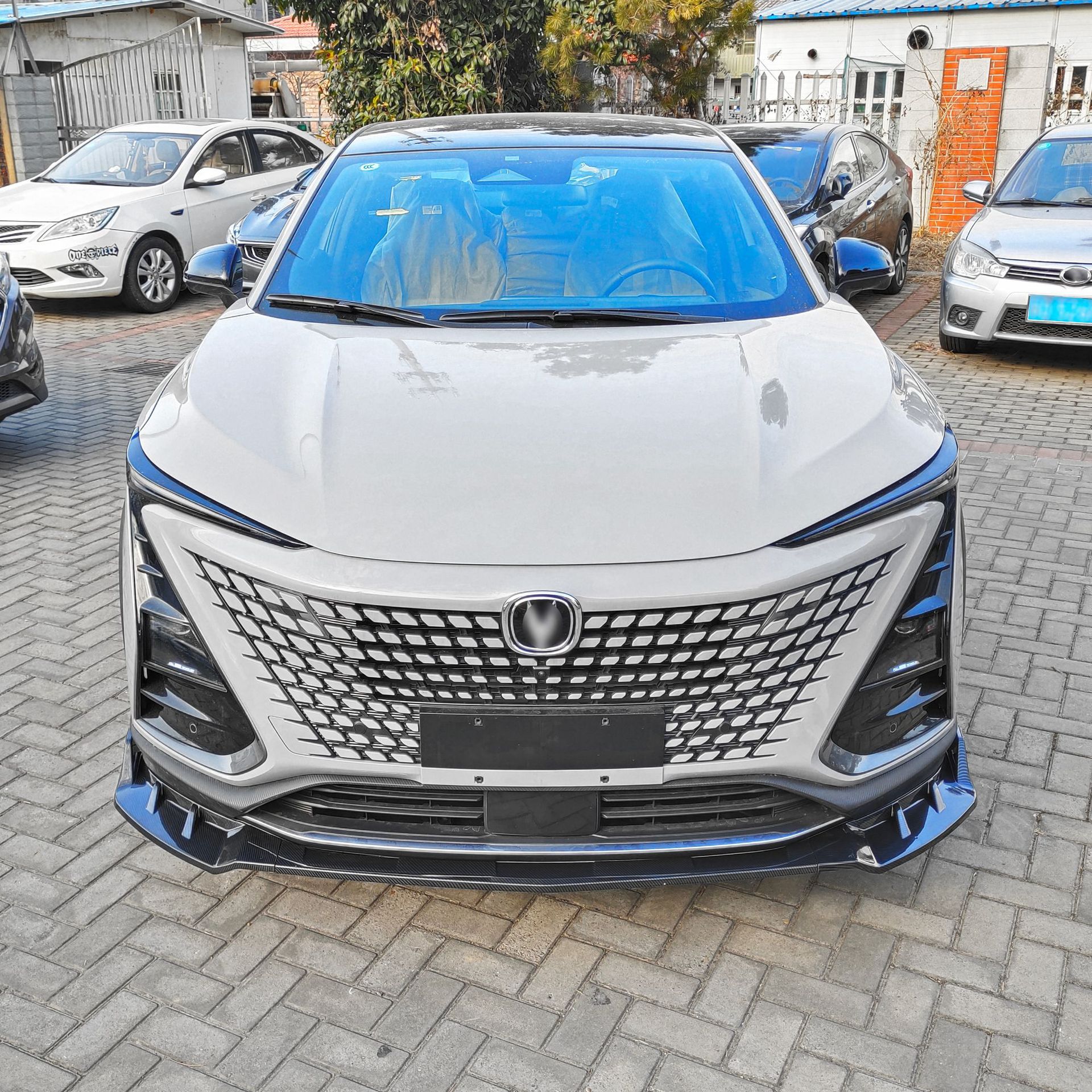 Front Bumper Lip Spoiler Fang Style Splitter for CHANGAN UNI-T 2020-2022 - Image 4