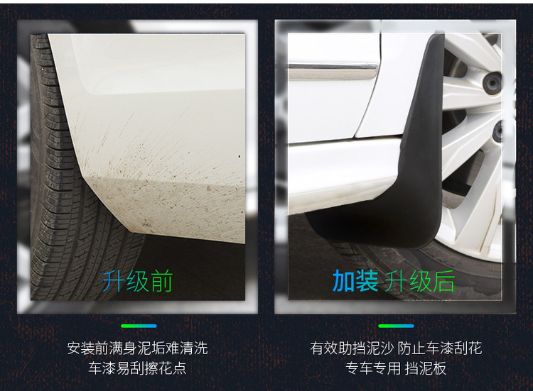 OEM Style Front and Rear Mud Flaps for CHANGAN UNI-T 2023-2024 Premium/Flagship Edition - Image 3