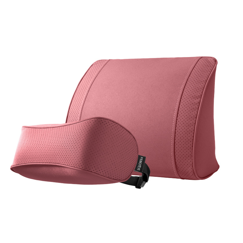 Suede Leather Headrest Neck Pillow and Lumbar Support Cushion Set for CHANGAN Models - Image 5