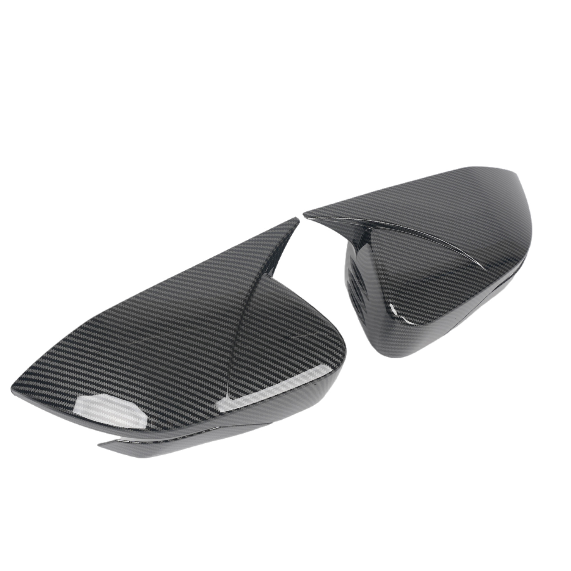 Rearview Mirror Cover Housing for CHANGAN UNI-V, Carbon Fiber or Gloss Black - Image 2