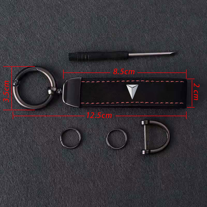 Premium Faux Suede Carbon Fiber Style Keychain for DEEPAL S07 SL03 G318 - Image 4