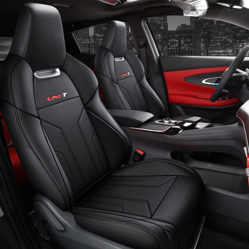 Custom Fit Full Surround Synthetic Leather Seat Cover Set for CHANGAN UNI-T 5-Seater - Image 2