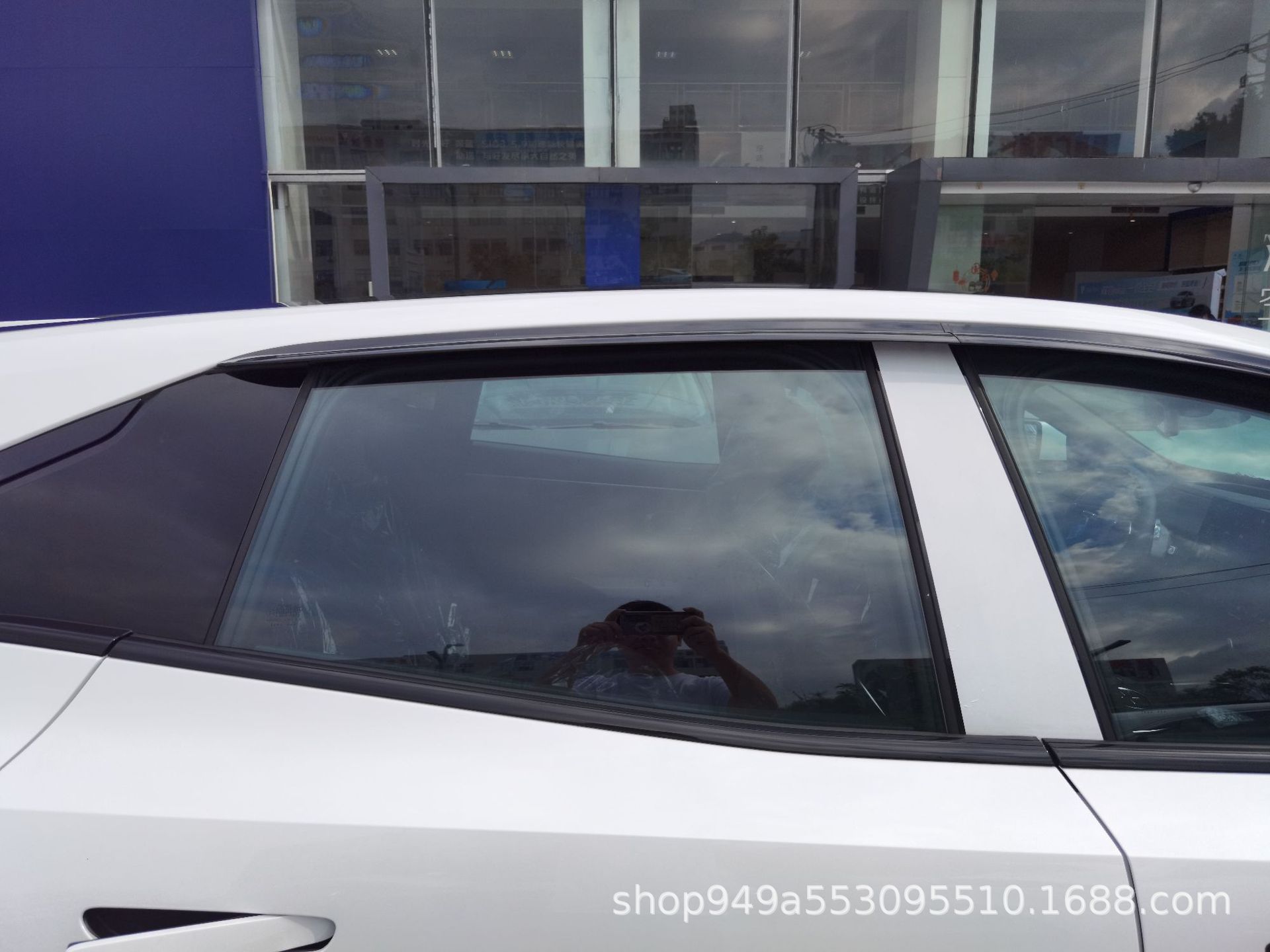 Frameless Door Window Rain Shield and Deflector Deflector Black Edition for DEEPAL S07 - Image 3