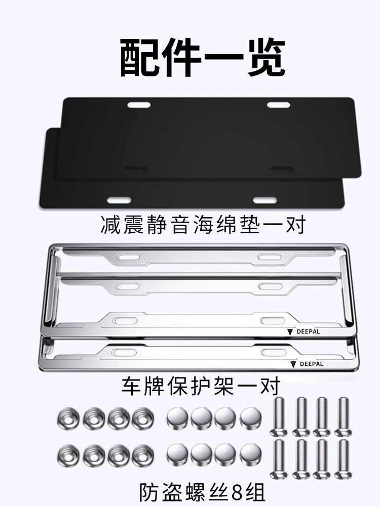 License Plate Frame Protection Border for DEEPAL S07 (Changan Shenlan S7) - Image 5