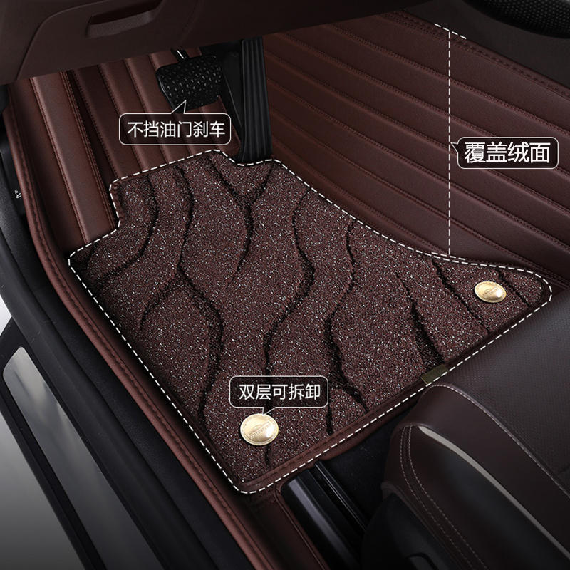 All-Enclosed Leather Floor Mats with Starry Sky Carpet for DEEPAL S07 and SL03 - Image 2