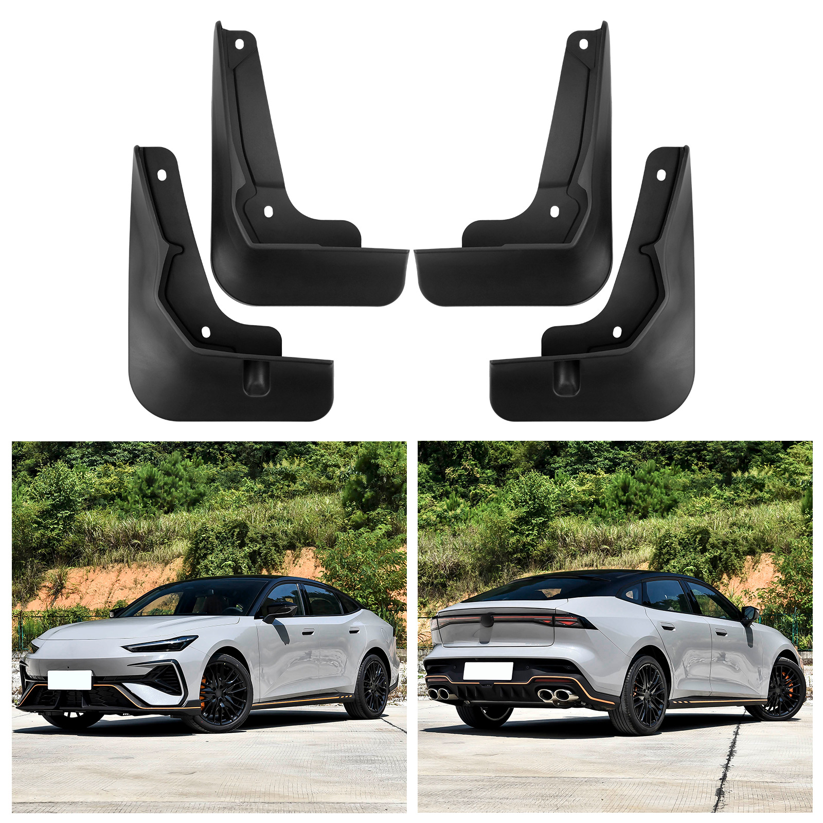 Front and Rear Splash Guard Mud Flaps for CHANGAN UNI-V 2025 Third Gen - Image 3