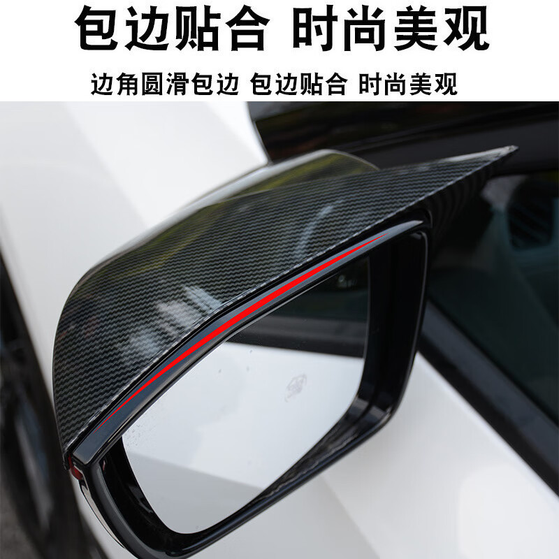 Rearview Mirror Cover Horn Style Gloss Black for CHANGAN UNI-V - Image 3