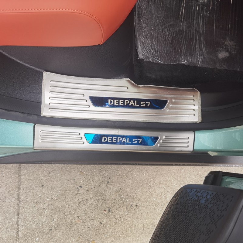 Stainless Steel Door Sill Guard and Rear Bumper Protector for DEEPAL S07 - Image 2