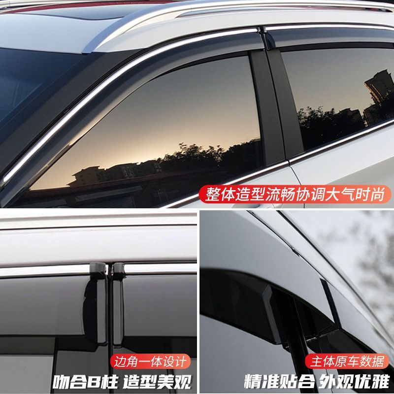 Window Rain Guards and Side Deflectors for Changan CS35 CS75 CS55 PLUS Eado UNI-T UNI-V Lumin - Image 2