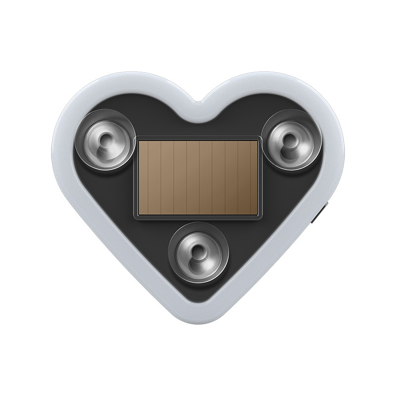 Solar Powered Heart-Shaped LED Window Atmosphere Light (Blue, 2-Pack) for CHANGAN UNI-V - Image 5