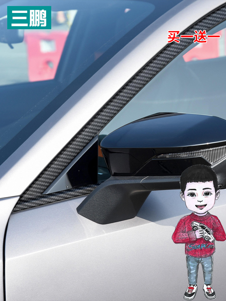 Car Window Decorative Strip Stickers Matte Black for CHANGAN UNI-V Exterior Styling - Image 2