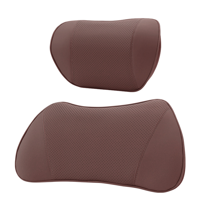 Memory Foam Car Headrest and Lumbar Support Set Nappa Leather for Changan CS75 Plus CS55 Plus UNI-V - Image 5