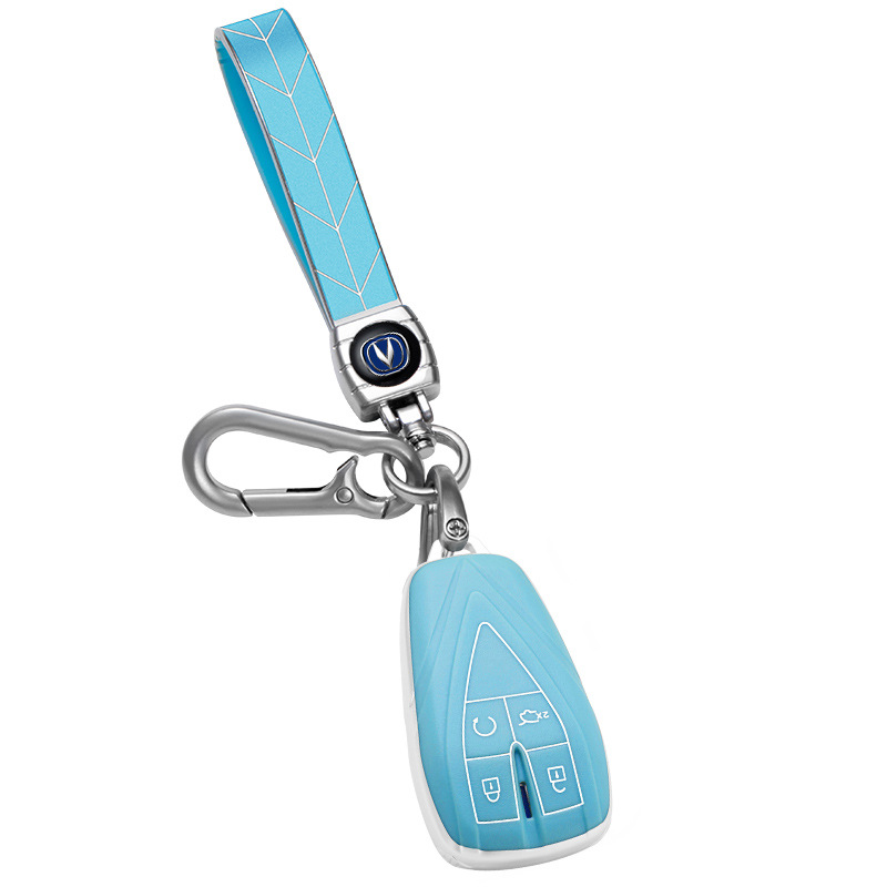 TPU Key Fob Case with Buckle for 2021 CHANGAN UNI-T (3-Button) - Image 5