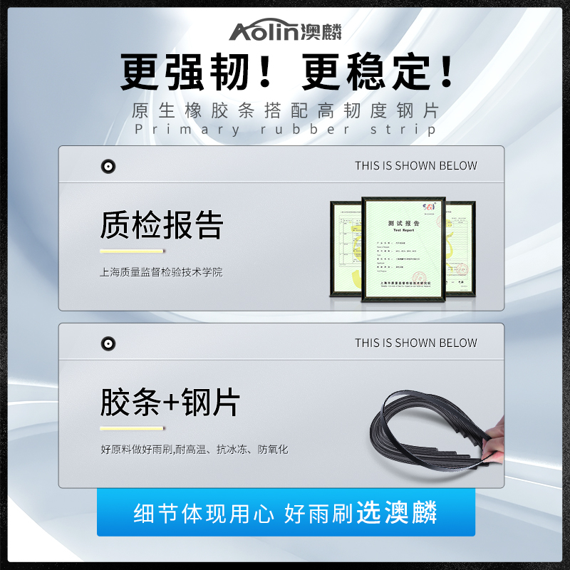Front Windshield Wiper Blade Set for Changan Linxuan (2000-2024) - Direct Replacement - Image 3