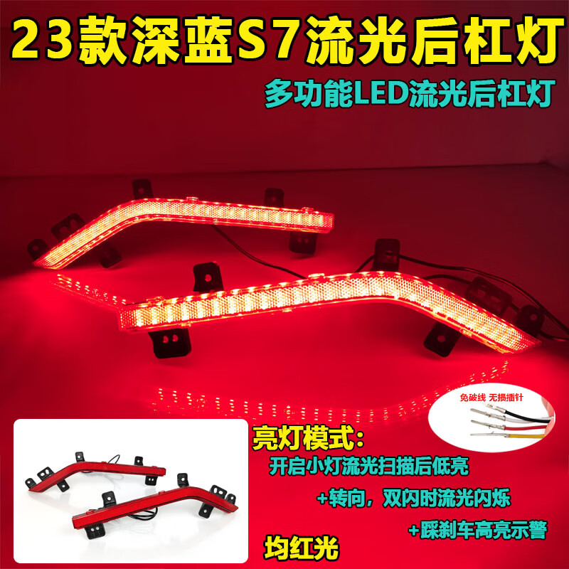 LED Rear Bumper Light Kit with Brake, Turn Signal, and Fog Functions for DEEPAL S07 (2023-2025) - Image 2