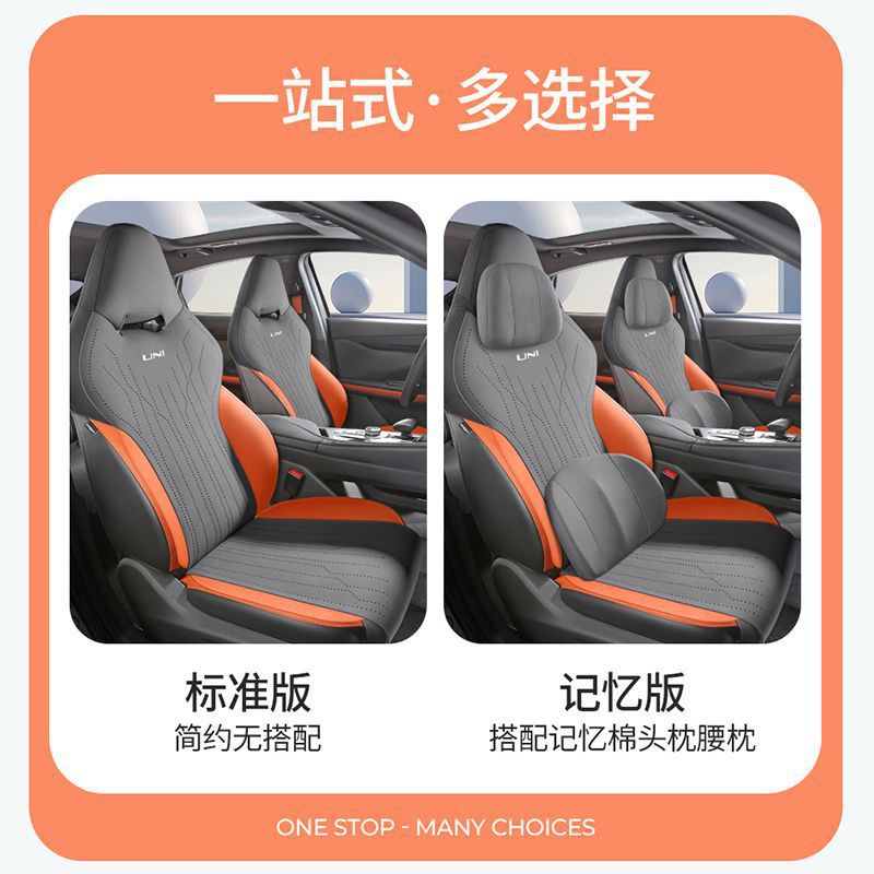 Four Seasons Suede Ventilation Seat Cover Set for 2024 CHANGAN UNI-V - Image 3