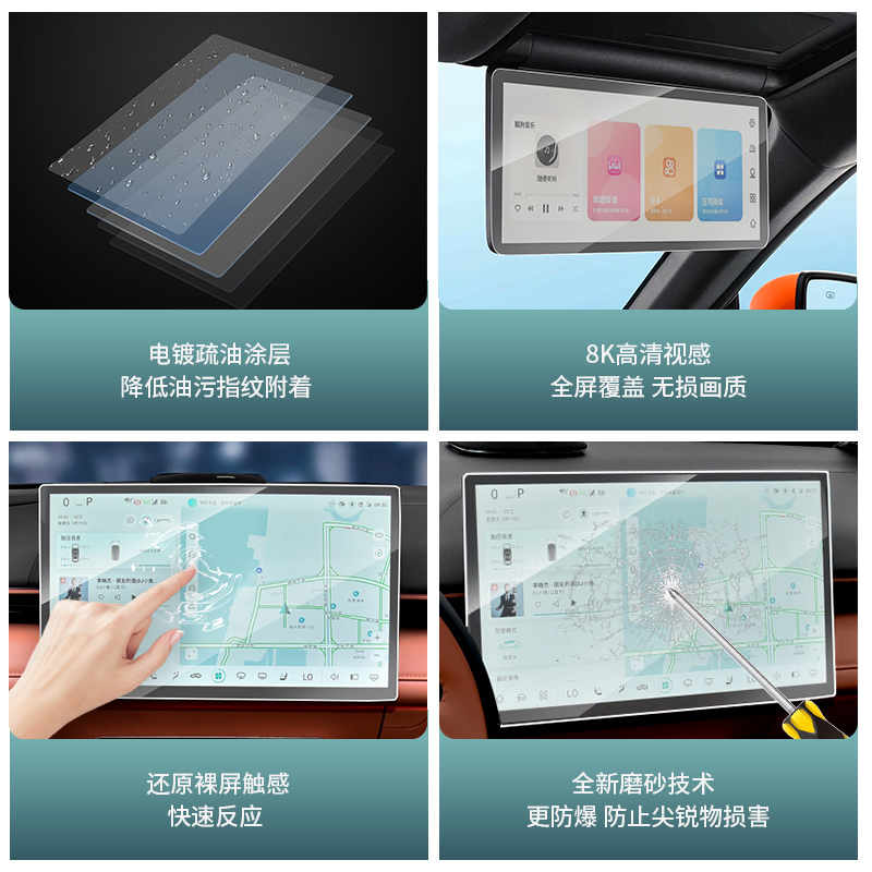 Center Console Navigation Screen Protector Tempered Glass for DEEPAL S07 S05 L07 - Image 4