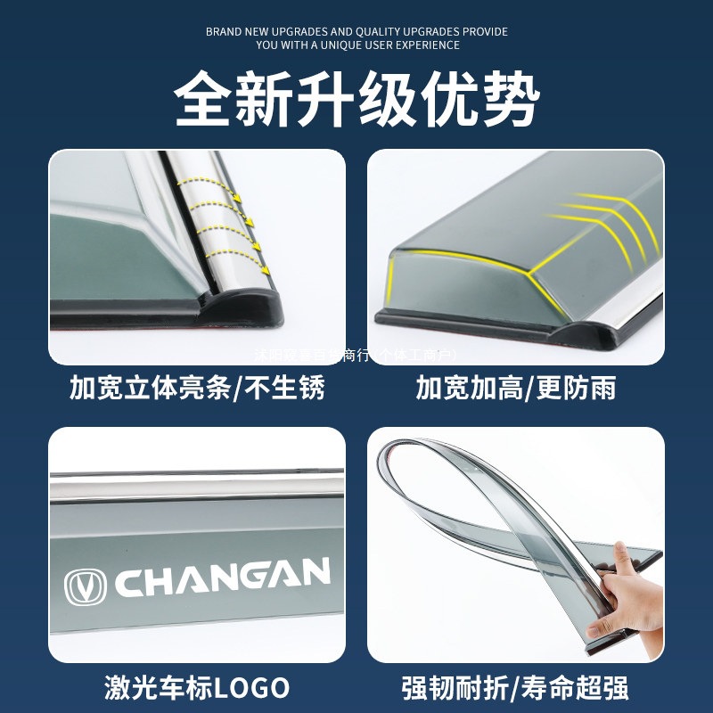 Side Window Deflector and Rain Shield Set for DEEPAL S07 and SL03 - Image 3