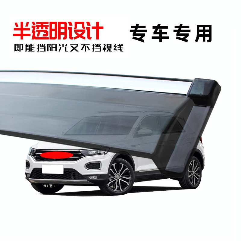 Window Rain Guards and Side Deflectors with Stainless Steel Trim for CHANGAN UNI-T - Image 3
