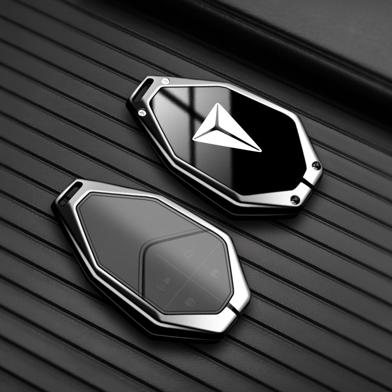 Deepal S07 and SL03 Zinc Alloy Key Fob Cover Case with Protective Shell and Keychain - Image 3