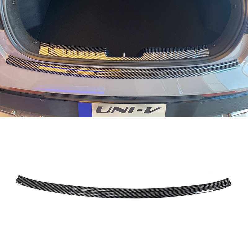 Interior Door Sill Guard Scuff Plate Carbon Fiber Print for 2022 CHANGAN UNI-V - Image 3