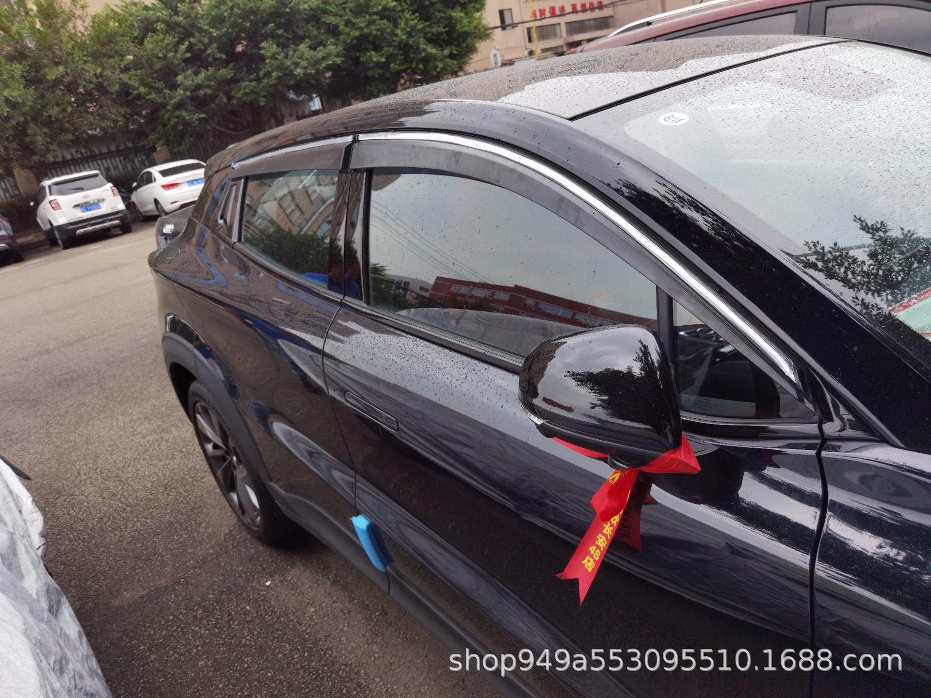 Window Rain Guard Deflectors with Stainless Steel Trim for CHANGAN UNI-T (2020-Present) - Image 4