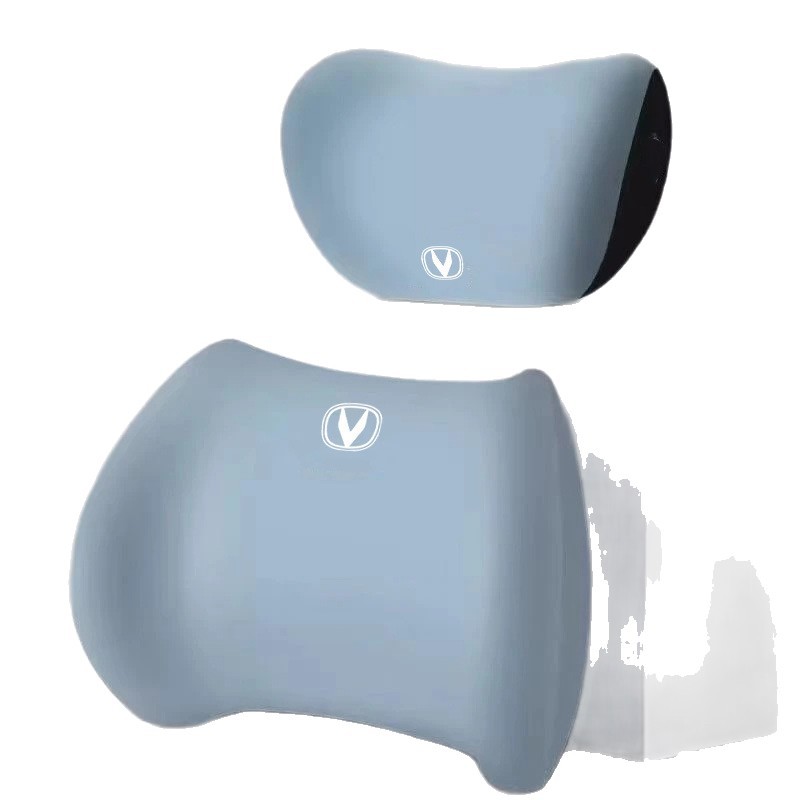 Memory Foam Car Headrest and Lumbar Support Set with Logo for CHANGAN CS75 PLUS UNI-V CS55 PLUS - Image 5