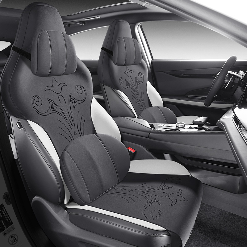 Custom Suede Ventilated Seat Covers for 2023 2024 CHANGAN UNI-V Full Set - Image 4