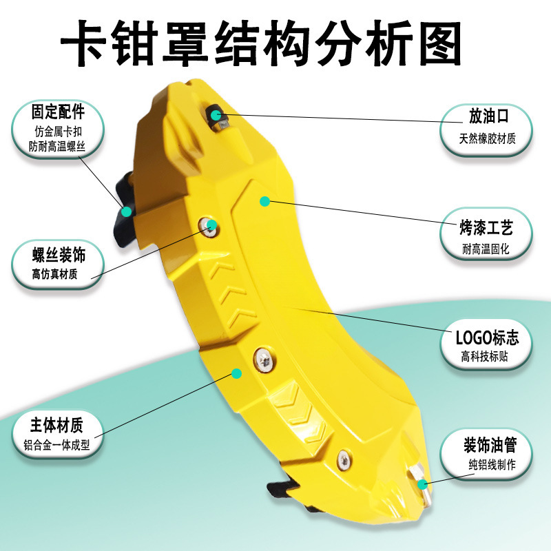 Aluminum Alloy Brake Caliper Cover Set for DEEPAL L07 and Changan Series - Image 2