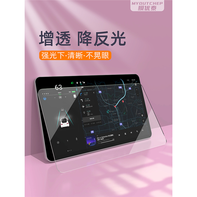 Navigation & Instrument Cluster Tempered Glass Screen Protector Set for CHANGAN UNI-K iDD - Image 2