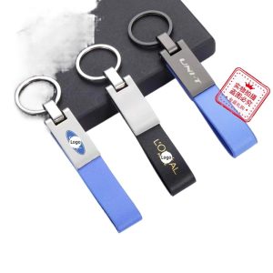Zinc Alloy Leather Keychain with LOGO fit for CHANGAN UNI-T