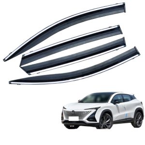 Window Rain Guards and Side Deflectors with Stainless Steel Trim for CHANGAN UNI-T