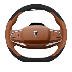 Interior Suede D-Shape Steering Wheel Cover for DEEPAL S07 / S7 / SL03