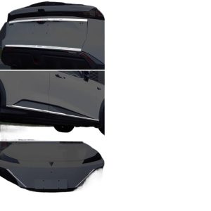 Front Bumper Decorative Accent Trim Matte Silver Stainless Steel for DEEPAL S07 (2023+)